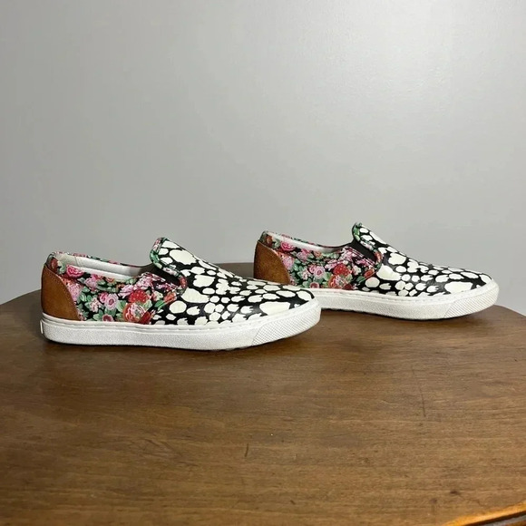 Coach WOMENS FLORAL/ANIMAL SKATE SLIP ON SNEAKERS 5.5 - Women - Picture 1 of 5